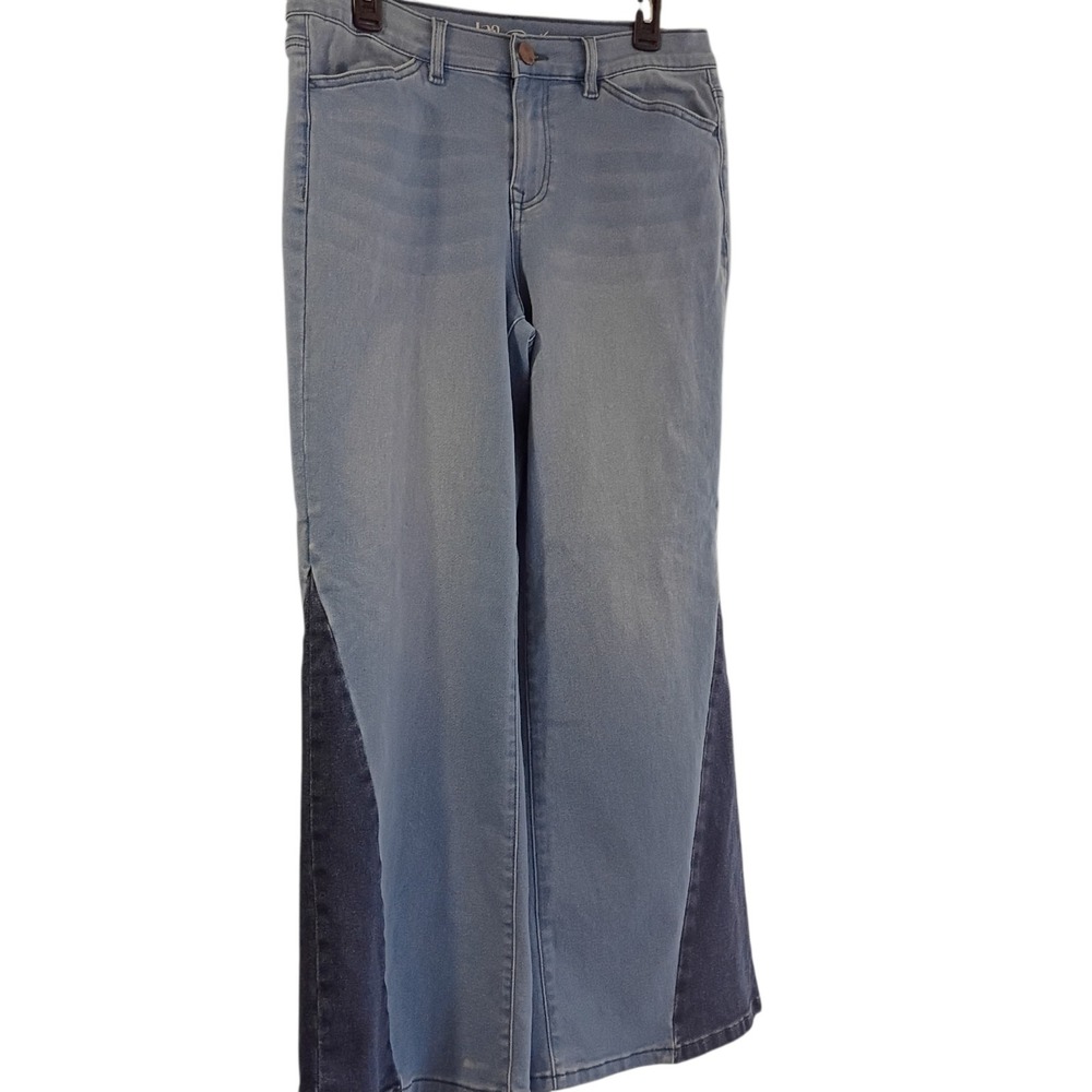 DG2 Diane Gilman Stretchy Jeans Size 10P Two Tone Color High Rise EUC‎ - Picture 3 of 11